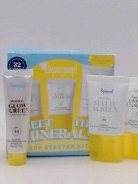 Supergoop! Meet the Minerals SPF‎ Starter Kit, Size: 4.3 FL Oz BRAND NEW IN BOX